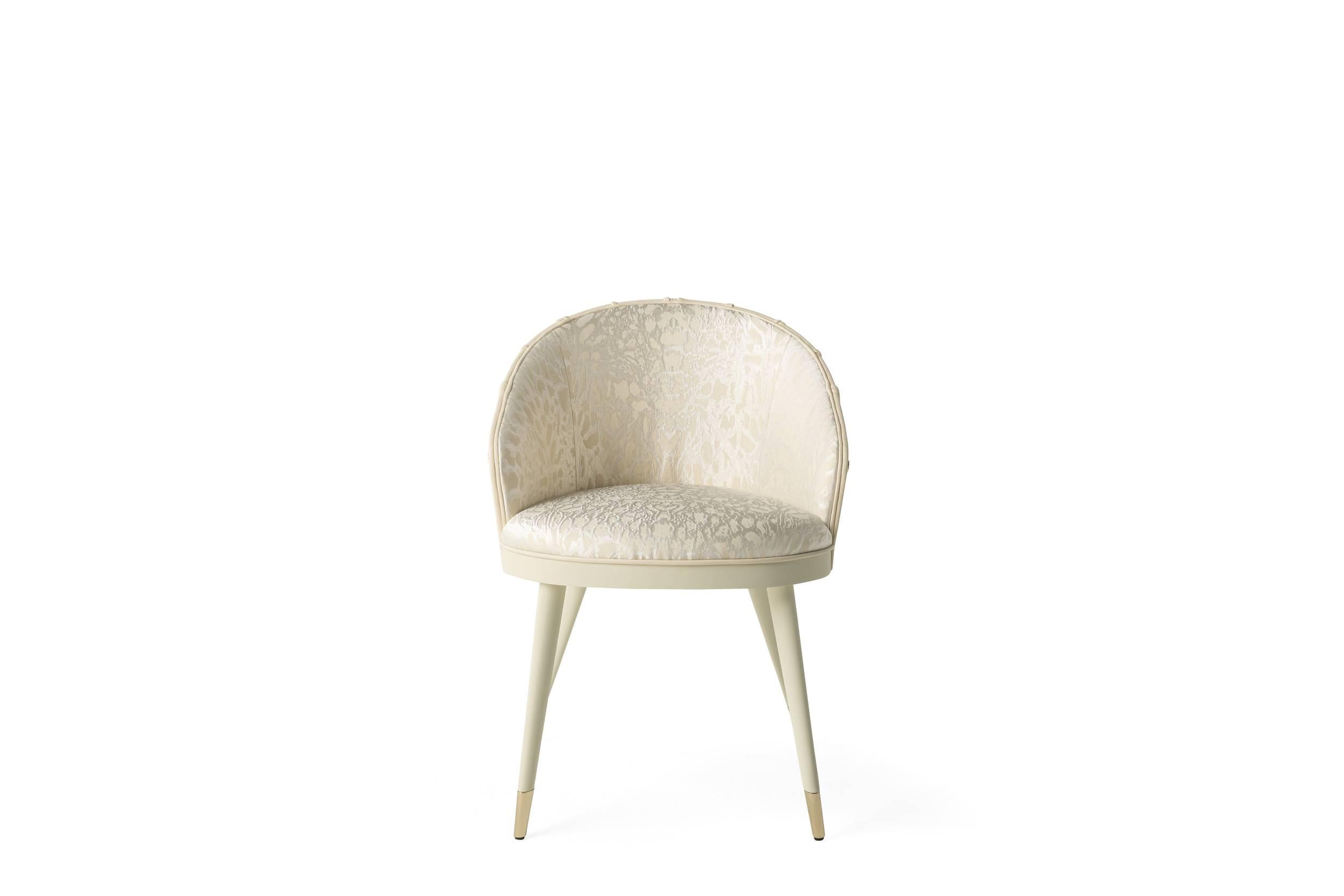 Italian style backrest rivet dining chair