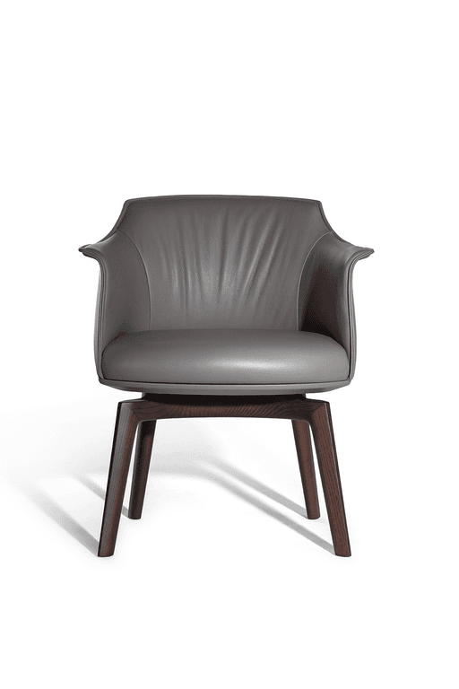 Italian style minimalist solid wood dining chair