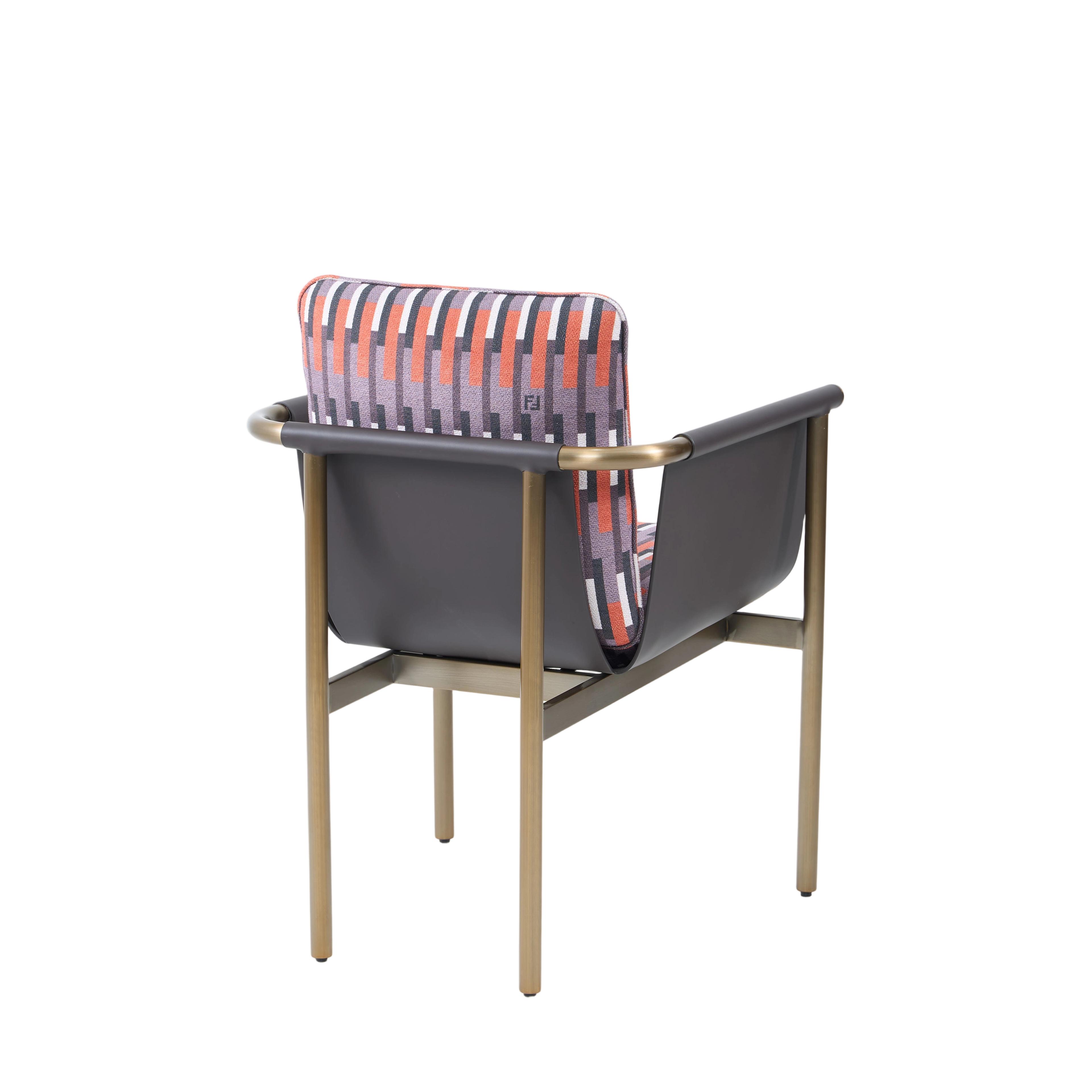 Discover Italian Minimalist Saddle Leather Dining Chair