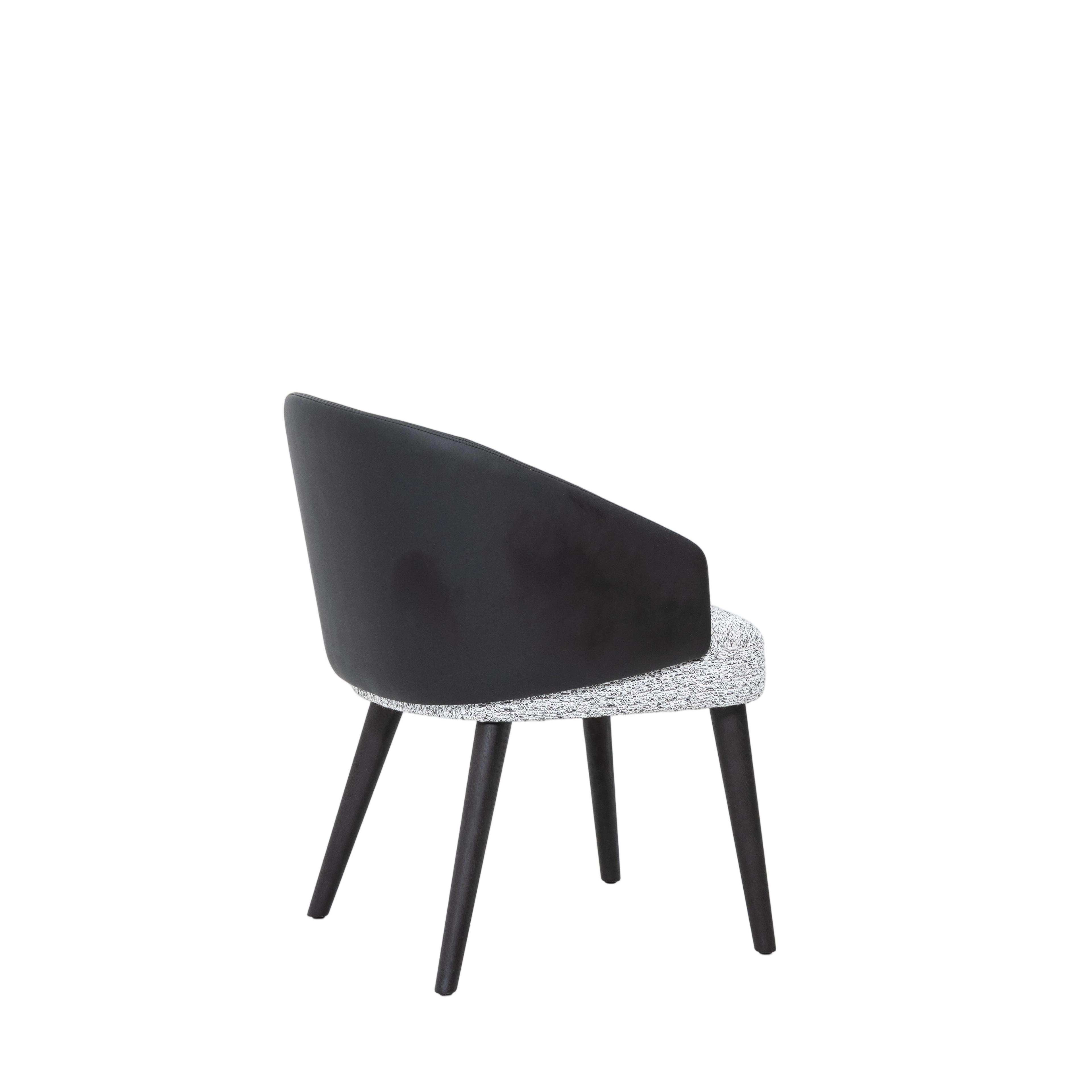 Enhance Your Space with the Monochrome Elegance Dining Chair
